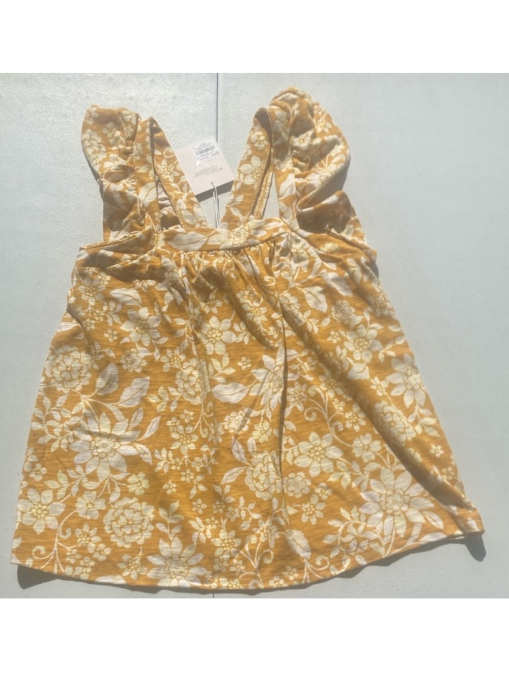 LC Lauren conrad floral print ruffle sleeve tank top XS